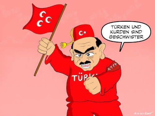 Cartoon: Türken_und_Kurden_Brüder? (medium) by Tacasso tagged kurdistan,türkei,erdogan,akp,mhp,bozkurt,deutschland,istanbul,bosporus,yildirim,faschisten,faschist,kurden,türken,kurdisch,türkisch