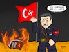 Cartoon: Erdogan_Nazi_Germany (small) by Tacasso tagged erdogan,turkey,presidential,system,politics,government,turkish,türkiye,siyasi,siyaset,akp,nazi,democracy