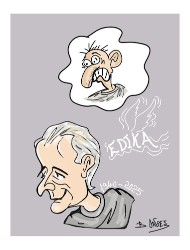 Cartoon: EDIKA (medium) by vasilis dagres tagged edika