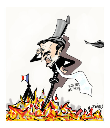 Cartoon: France (medium) by vasilis dagres tagged france