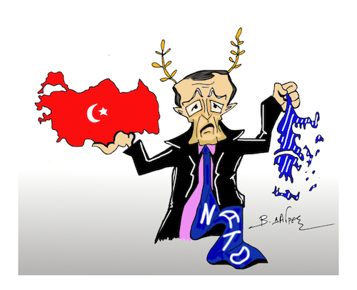 Cartoon: NATO (medium) by vasilis dagres tagged nato,usa,european,union,greece,turkey