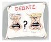 Cartoon: BIDEN and TRUMP DEMOCRACY (small) by vasilis dagres tagged biden,trump,debate