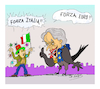 Cartoon: FORZA ITALIA (small) by vasilis dagres tagged christine,lagarde,italia,european,union