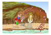 Cartoon: LOVE IN  SANTORINI (small) by vasilis dagres tagged greece,summer,holidays