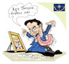 Cartoon: Mark Rutte (small) by vasilis dagres tagged nato,mark,rutte