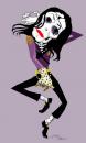 Cartoon: The Real Thriller (small) by mwhite64 tagged michael jackson pop music famous celebrity dance
