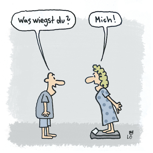 Cartoon: Auf der Waage (medium) by Lo Graf von Blickensdorf tagged waage,gewicht,diät,gewichtskontrolle,waage,gewicht,diät,gewichtskontrolle