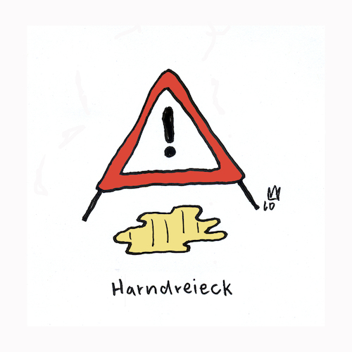 Cartoon: Harndreieck (medium) by Lo Graf von Blickensdorf tagged straßenverkehr,schild,warndreieck,verkehr,verkehrsschild,wortspiel,auto,umweltschutz,straßenverkehr,schild,warndreieck,verkehr,verkehrsschild,wortspiel,auto,umweltschutz