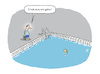 Cartoon: Im Schwimmbad (small) by Lo Graf von Blickensdorf tagged freibad,vater,sohn,wasser,chlor,schwimmbad,trink,aus,wir,gehen,karikatur,lo,graf,cartoon,schwimmbecken,kind