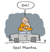 Cartoon: Mantra Mantra (small) by Lo Graf von Blickensdorf tagged buddha,opel,manta,mantra,wortspiel,om,auto,meditation,til,schweiger,film,cartoon,karikatur,lo