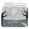 Cartoon: Mondscheinnacht (small) by Lo Graf von Blickensdorf tagged mond,halbmond,vollmond,rendevouz,verliebte,sommernacht,paar,mann,frau,liebespaar,nacht,sterne