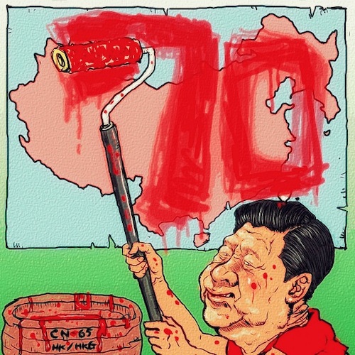 Cartoon: 70th anniversary (medium) by takeshioekaki tagged 70th
