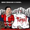 Cartoon: Kim Jong-un (small) by takeshioekaki tagged kimjongun,christmas