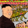 Cartoon: military parade (small) by takeshioekaki tagged military,parade