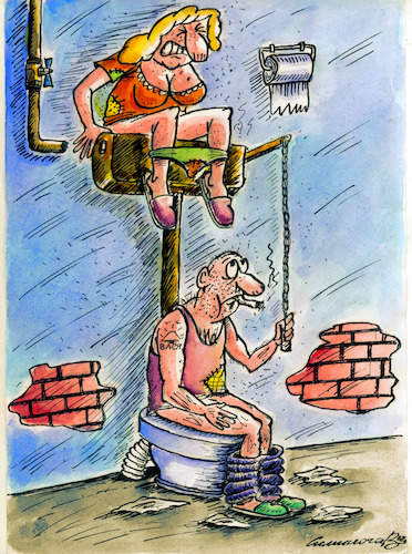 Cartoon: poverty (medium) by vadim siminoga tagged poverty