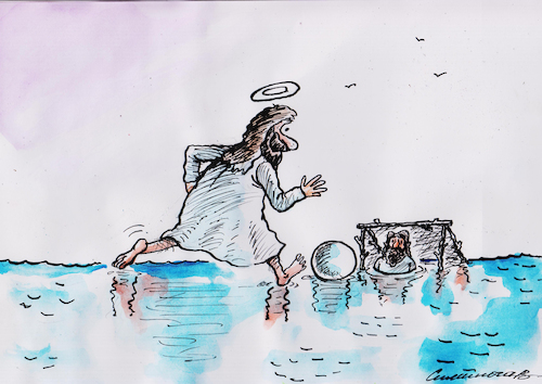 Cartoon: water polo (medium) by vadim siminoga tagged water,polo,game,sport,joy