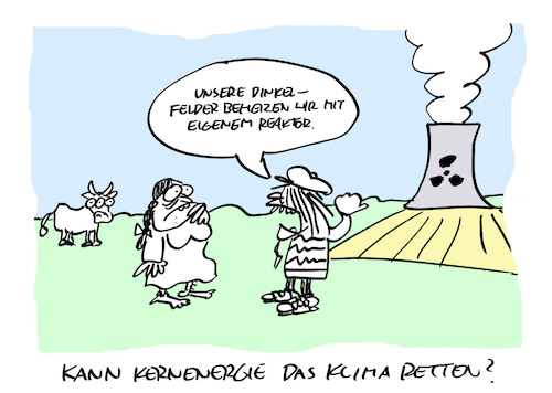 Cartoon: Kernig (medium) by Bregenwurst tagged klima,kernernergie,ökobauer,dinkel,radioaktiv
