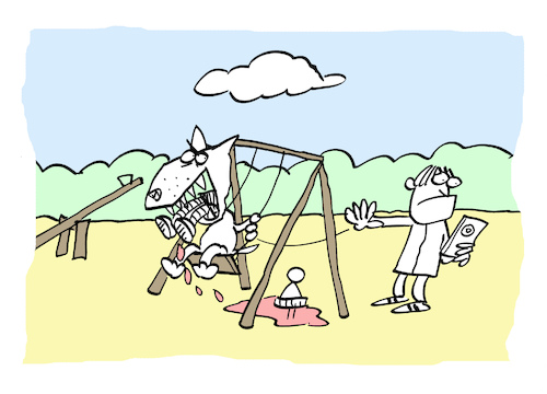 Cartoon: Spielhatz (medium) by Bregenwurst tagged vater,smartphone,spielplatz,kampfund,maleur