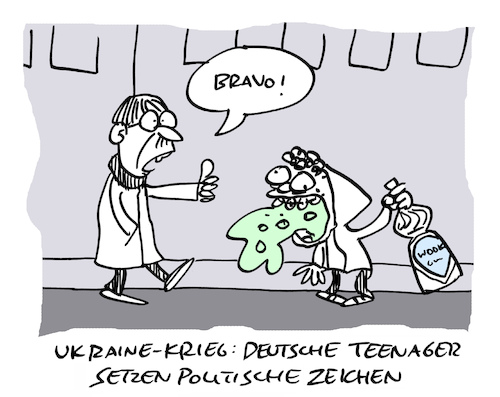 Cartoon: Wodkott (medium) by Bregenwurst tagged ukraine,russland,krieg,protest,boykott,wodka