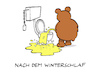 Cartoon: Frühlingserwachen (small) by Bregenwurst tagged winterschlaf,frühling,bär,pelztier,morgenurin