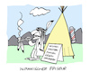 Cartoon: Haarig (small) by Bregenwurst tagged friseur,indianer,tipi,skalp