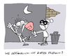 Cartoon: Röte (small) by Bregenwurst tagged fleisch,gesundheit,gefahr,keule,überfall