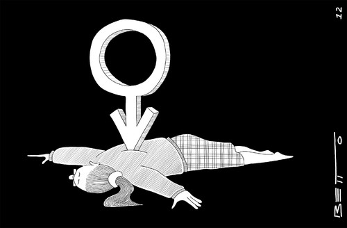 Cartoon: Mujer (medium) by BETTO tagged mujer