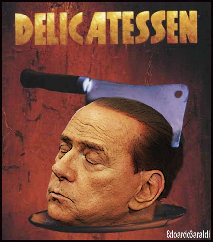 Cartoon: crisi italiana (medium) by edoardo baraldi tagged berluscono,bossi