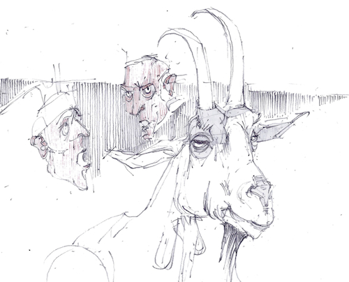 Cartoon: PANik (medium) by herranderl tagged siko,2019,münchen