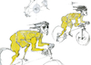 Cartoon: Tour de Force (small) by herranderl tagged tour,de,france,radsport