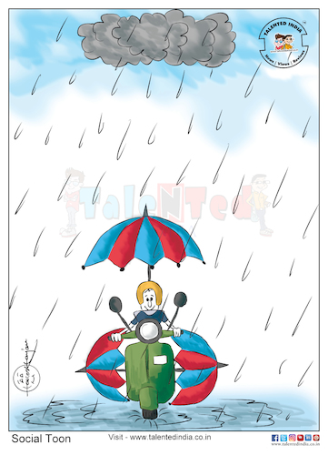 Cartoon: Happy Monsoon (medium) by Talented India tagged happymonsoon,cartoon,socialcartoon,talentedindia