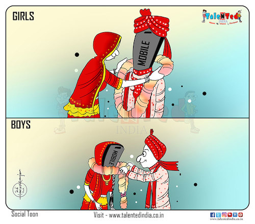 Cartoon: Mobile is your partner ... (medium) by Talented India tagged cartoon,talented,talentedindia,talentednews