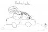 Cartoon: Dachschaden (small) by Der Apfel tagged unfall,auto