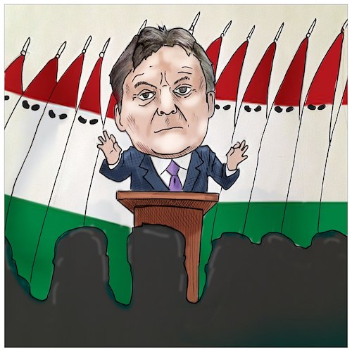 Cartoon: Europe of Orban (medium) by Christi tagged orban,ungheria