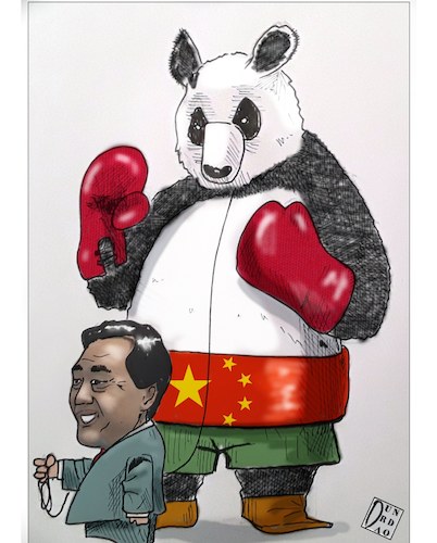 Cartoon: La Cina si prende la Fao. Battut (medium) by Christi tagged cina,fao,usa,enione,europea,la