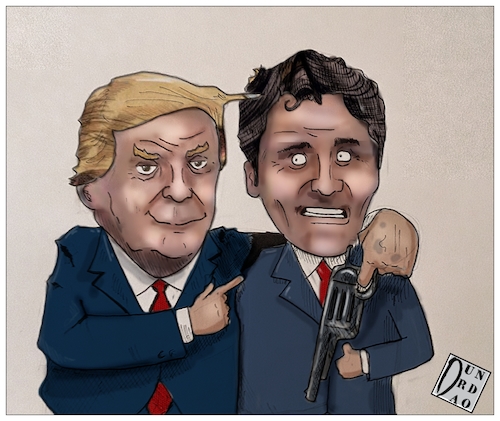 Cartoon: Nafta2 (medium) by Christi tagged trump,canada,nafta2