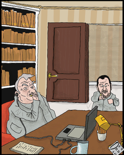 Cartoon: Spionaggio internazionale (medium) by Christi tagged orban,ungheria,spionaggio,pegasus,spy