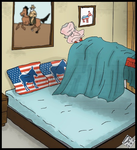 Cartoon: Sveglia (medium) by Christi tagged biden,virginia,stati,uniti,repubblicani,democratici