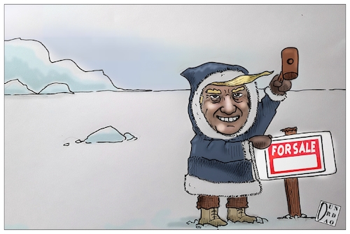 Cartoon: Trump confirmed that he wants to (medium) by Christi tagged trump,groenlandia