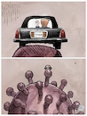 Cartoon: Trump e i saluti (small) by Christi tagged trump,covid,stai,uniti,suv,saluti