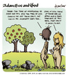 Cartoon: adam eve and god 10 (small) by mortimer tagged mortimer,mortimeriadas,cartoon,comic,gag,adam,eve,god,bible,paradise,eden,biblical,christian,original,sin,sex,nude,toons,hairy,belly,blonde
