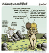 Cartoon: Adam Eve and God 14 (small) by mortimer tagged mortimer,mortimeriadas,cartoon,comic,gag,biblical,adam,eve,god,snake,bible,christian,holy,leaf,sex,love,erotic,hairy,belly,blonde,flowers,paradise,eden,original,sin