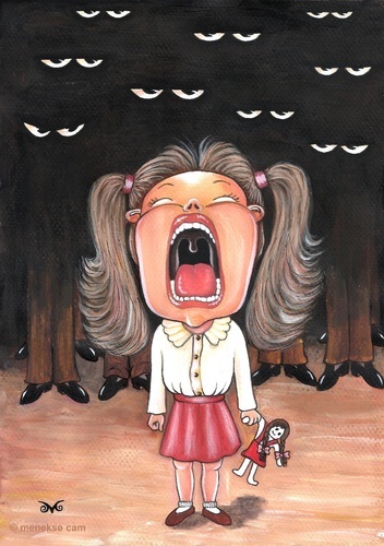 Cartoon: Scream (medium) by menekse cam tagged child,abuse,stop,scream,men,dark,silence,speak,up,cocuk,istismar,ciglik,erkekler,karanlik