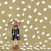 Cartoon: A mailing day (small) by menekse cam tagged tradition,mail,email,mailing,umbrella,girl,mobile,phone,online