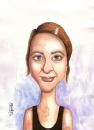 Cartoon: Beate K. (small) by menekse cam tagged portrait