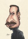 Cartoon: Hicabi Demirci (small) by menekse cam tagged hicabi demirci turkish cartoonist menekse portrait caricature