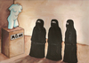 Cartoon: no title (small) by menekse cam tagged museum,women,woman,sculpture,mö,bc,islam,islamic,religion,cover