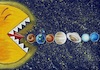 Cartoon: Planets and Sun (small) by menekse cam tagged planet,sun,future,eat,pacman,gezegenler,gunes,gelecek