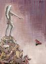 Cartoon: women and ...shoes! (small) by menekse cam tagged woman shoe passion statue destination kadin ayakkabi