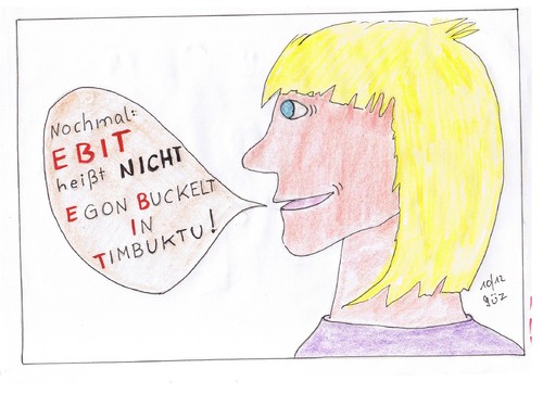 Cartoon: susanne Hibinger ISS (medium) by skätch-up tagged tilt,ebit,scill,itil,suse,susanne,hibinger